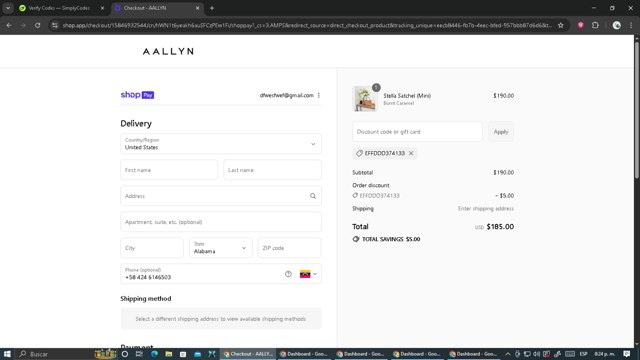 Bugatchi checkout page showing Bugatchi promo code box | Screenshot taken by SimplyCodes community member on Aug 17, 2025