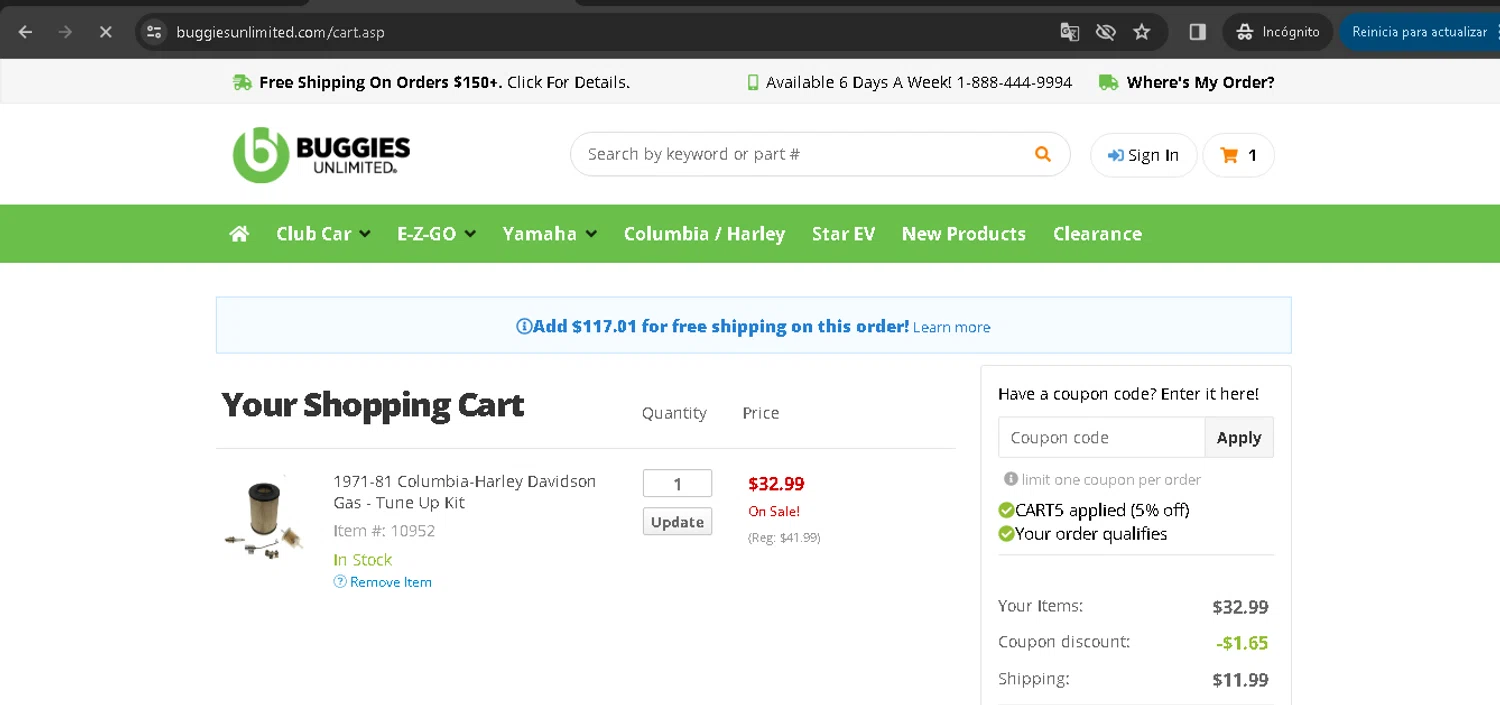 Buggies Unlimited Coupon Codes 10 Off August 2024