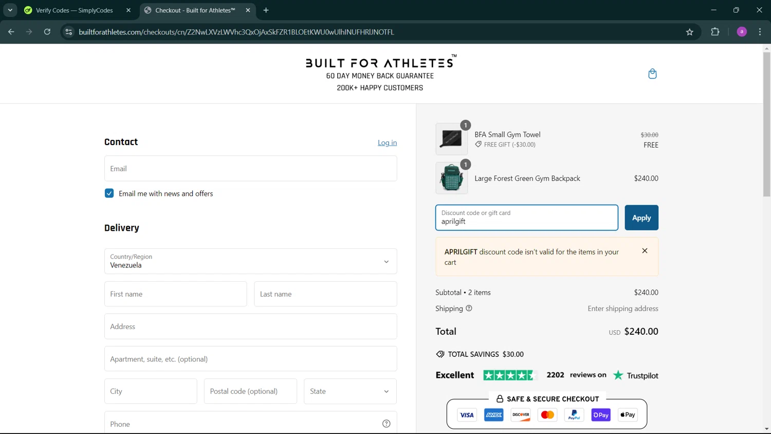 how to use Built For Athletes coupons