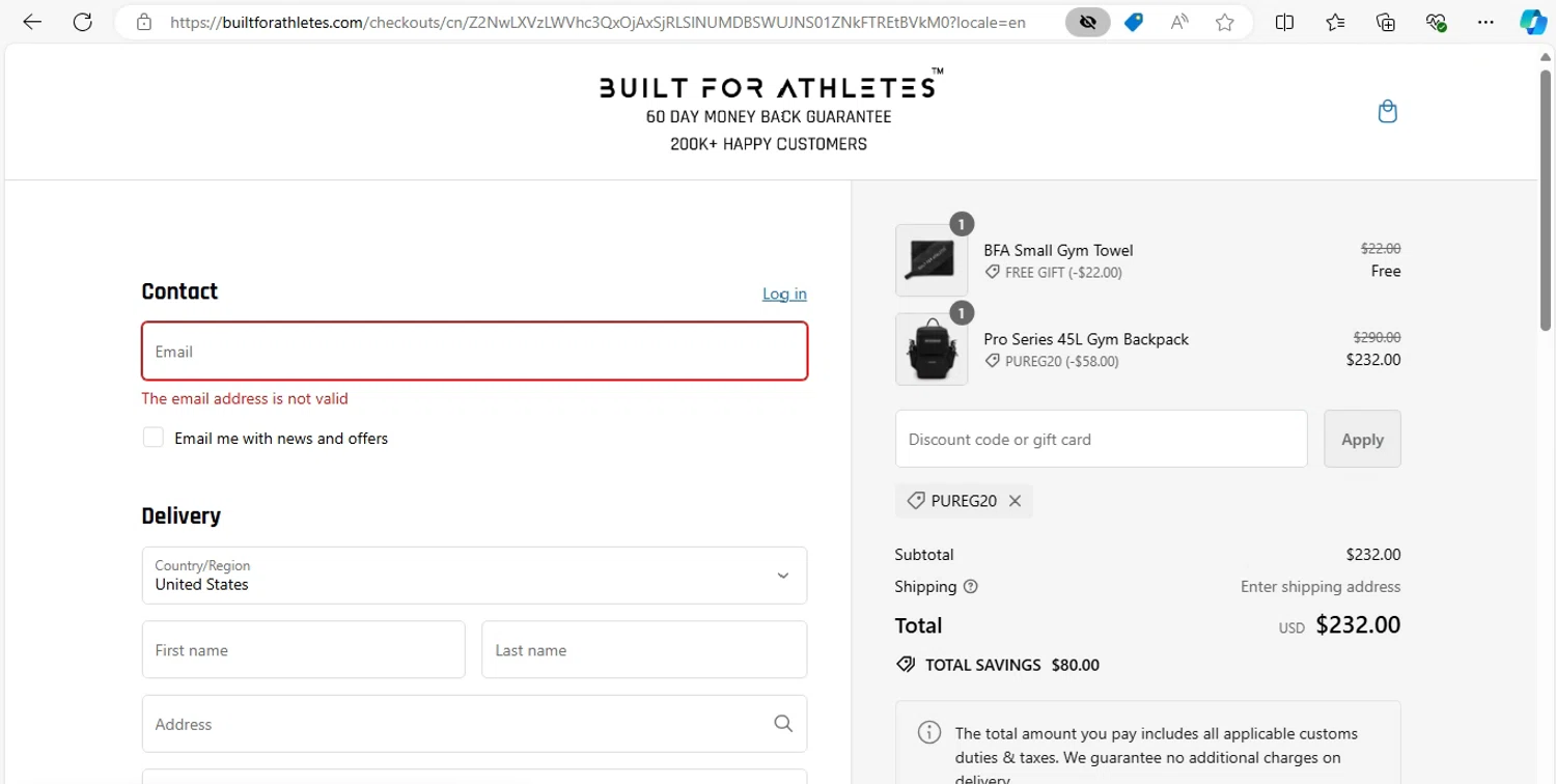 Built for Athletes Discount Codes 25 Off August 2024