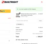 BuiltRight Industries coupon verification screenshot