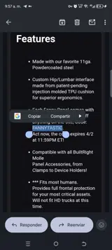 BuiltRight Industries coupon verification screenshot