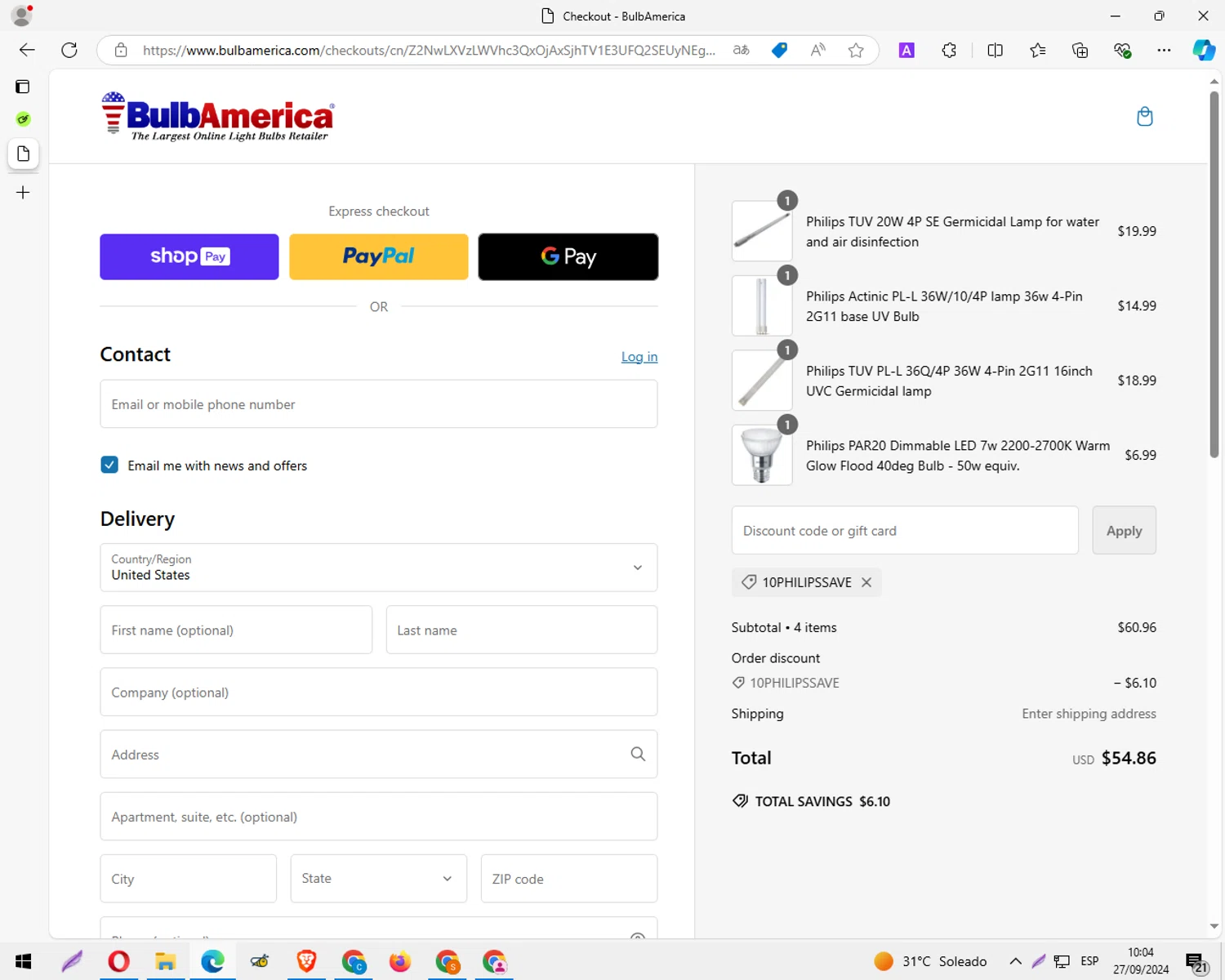how to use BulbAmerica coupons