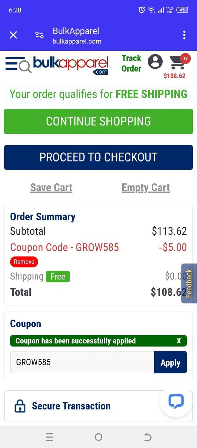 BulkApparel Coupon Codes 5 Off September 2024