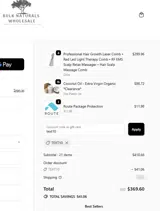 Bulk Naturals coupon verification screenshot