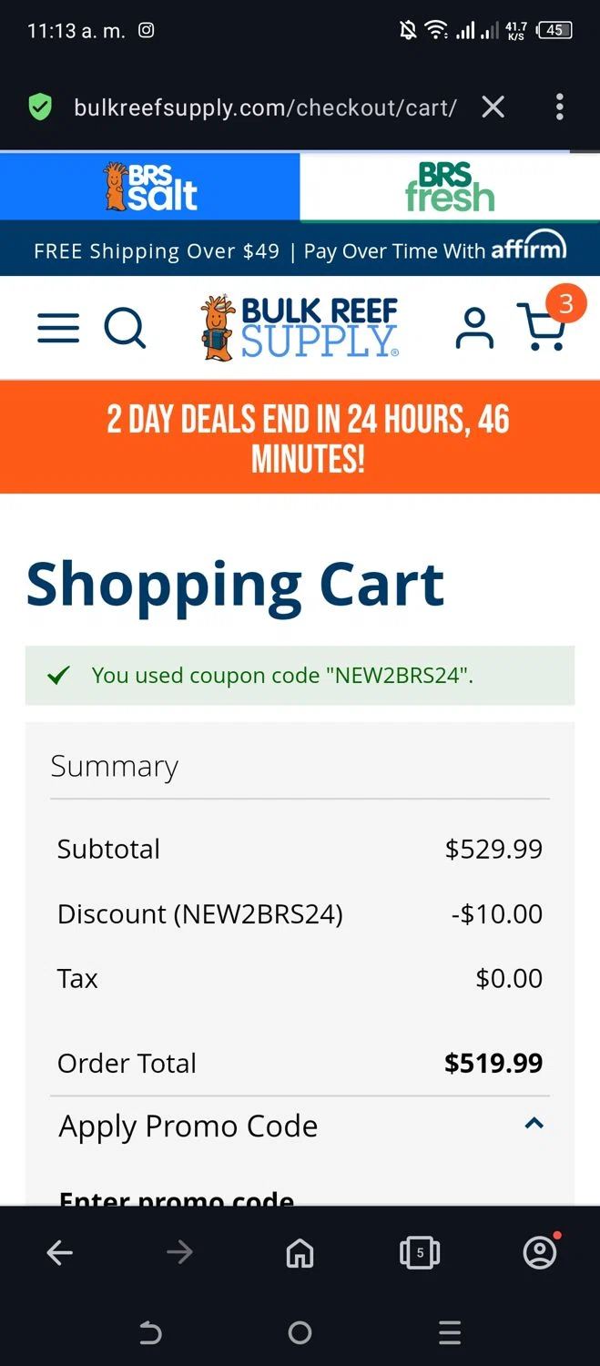 Bulk Reef Supply Promo Codes 10 Off November 2024