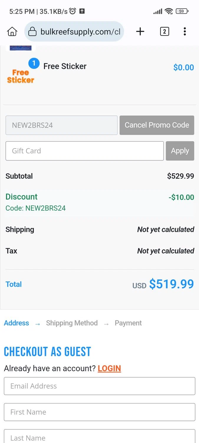 how to use Bulk Reef Supply coupons