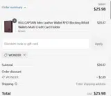 wonder coupon verification screenshot