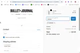 Bullet Journal coupon verification screenshot