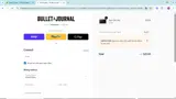 Bullet Journal coupon verification screenshot