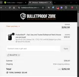 BULLET10 coupon verification screenshot
