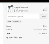 5BULLETPROOF coupon verification screenshot