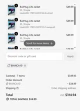 BullHug coupon verification screenshot