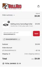 BullHug coupon verification screenshot