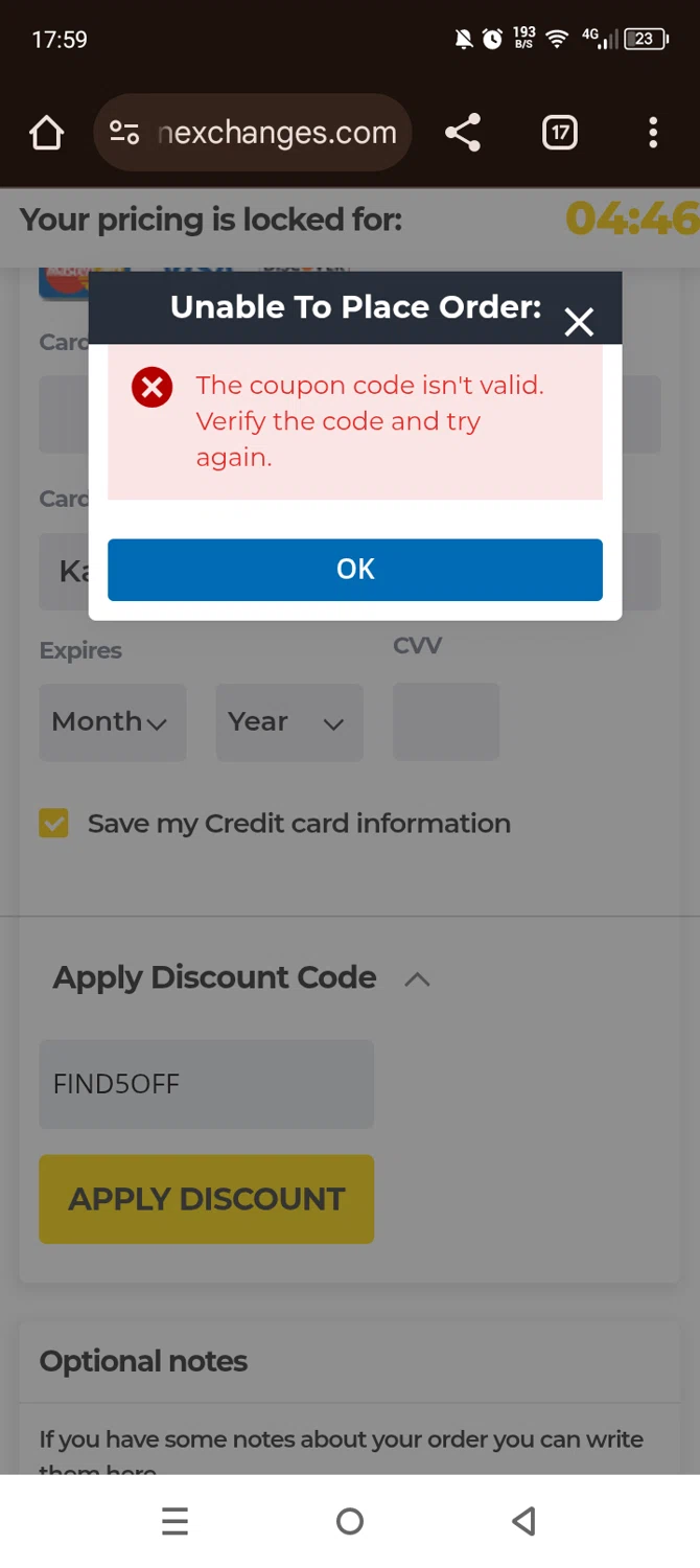 Bullion Exchanges discount code screenshot showing code FIND5OFF applied at Bullion Exchanges checkout page. Uploaded by SimplyCodes community member Olivatle on Mar 26, 2025