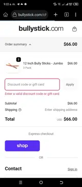 bogo coupon verification screenshot