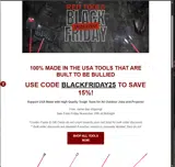 BlackFriday25 coupon verification screenshot