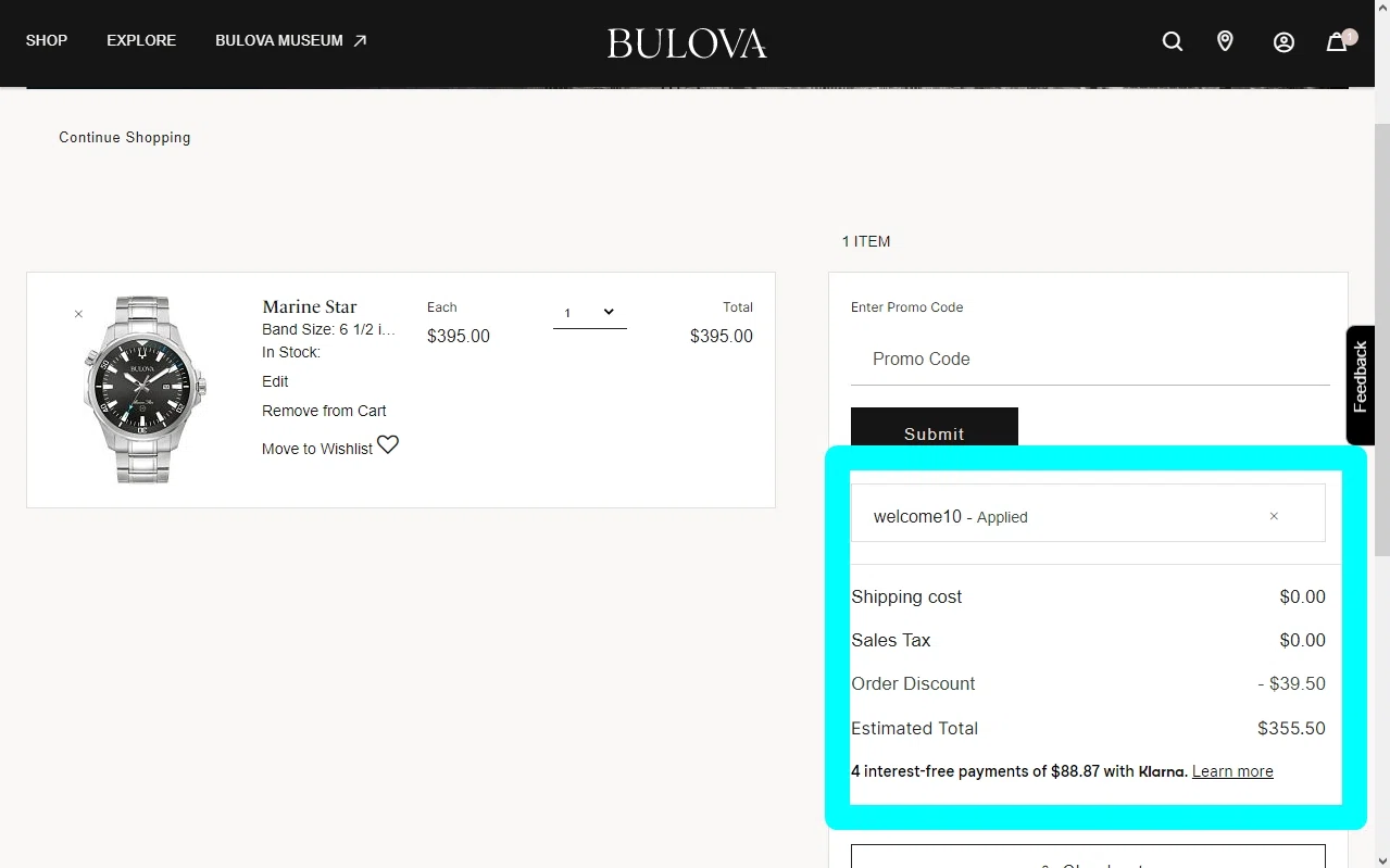 Bulova Promo Codes 10 Off December 2024