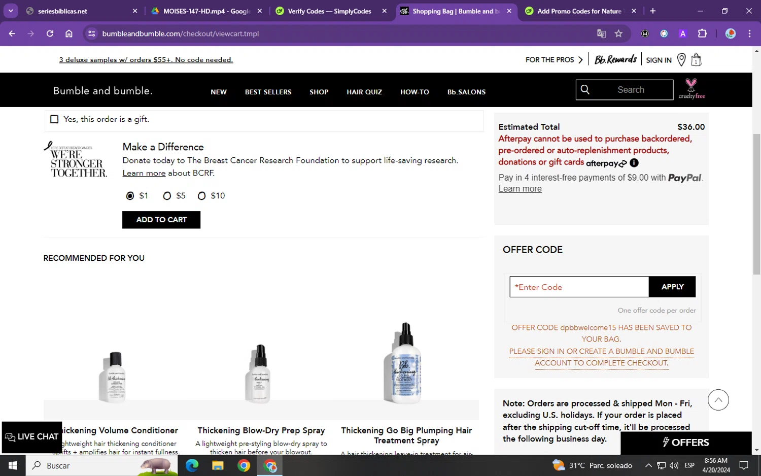 Bumble and bumble Promo Codes 15 Off May 2024
