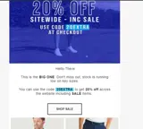 20EXTRA coupon verification screenshot