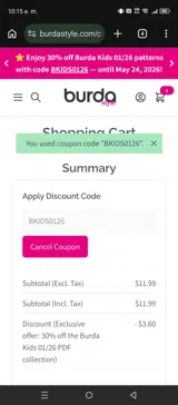 BKIDS0126 coupon verification screenshot