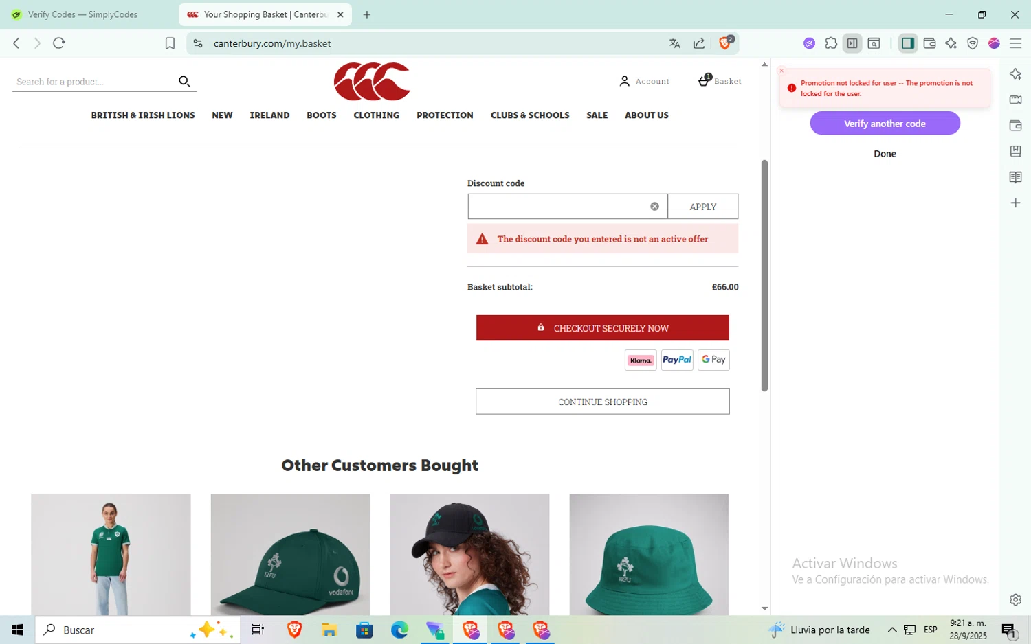 Burial Insurance promo code screenshot showing code 15OFF applied at Burial Insurance checkout page. Uploaded by SimplyCodes community member Puta_madre10 on Sep 28, 2025