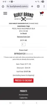 Burly Brand coupon verification screenshot