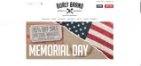 Burly Brand coupon verification screenshot