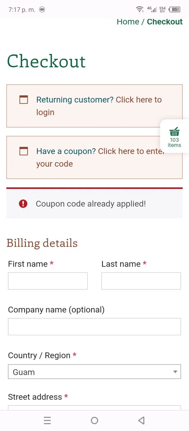 Burman Coffee coupon code screenshot showing code MERU applied at Burman Coffee checkout page. Uploaded by SimplyCodes community member Gyutaro on Jun 10, 2025