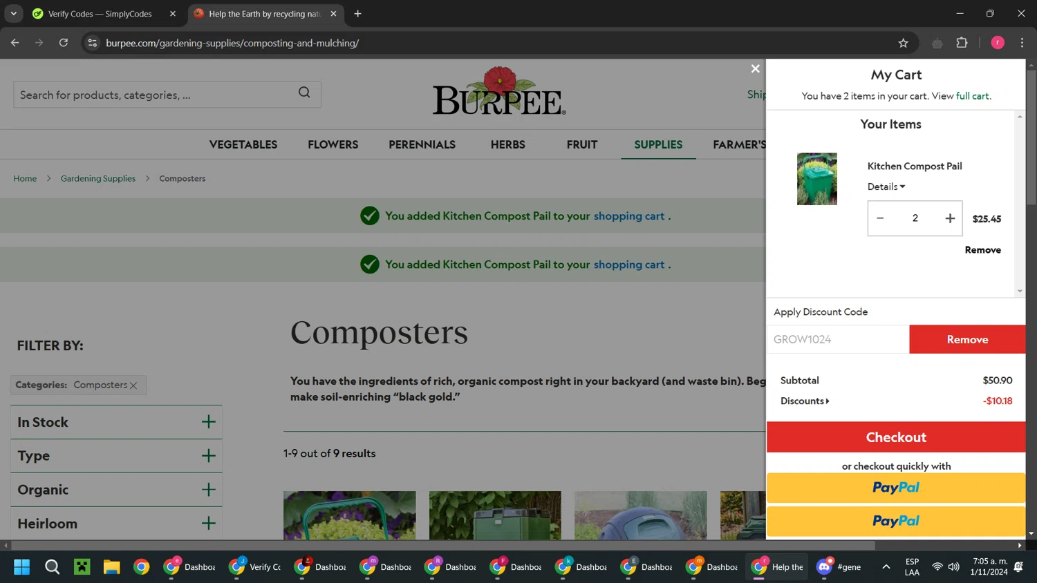 how to use Burpee coupons