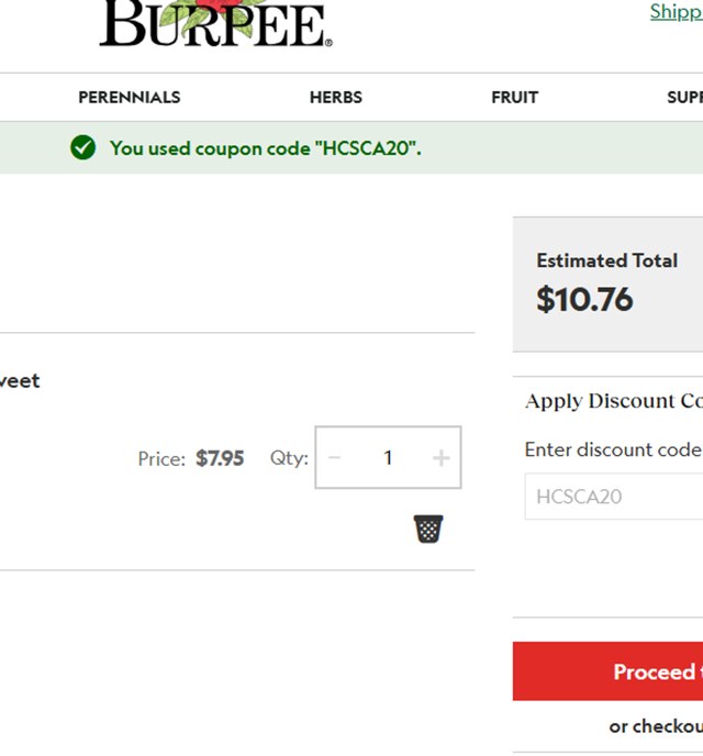 Burpee checkout page showing Burpee discount code box | Screenshot taken by SimplyCodes community member on Sep 4, 2025