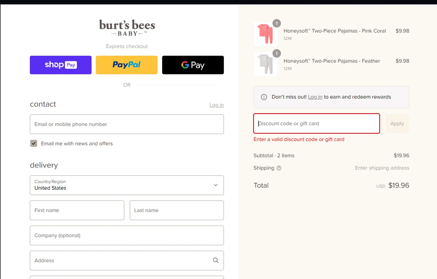 Burt's Bees Baby discount code screenshot showing code HONEYSOFT30 applied at Burt's Bees Baby checkout page. Uploaded by SimplyCodes community member Lestara_23 on Aug 28, 2025