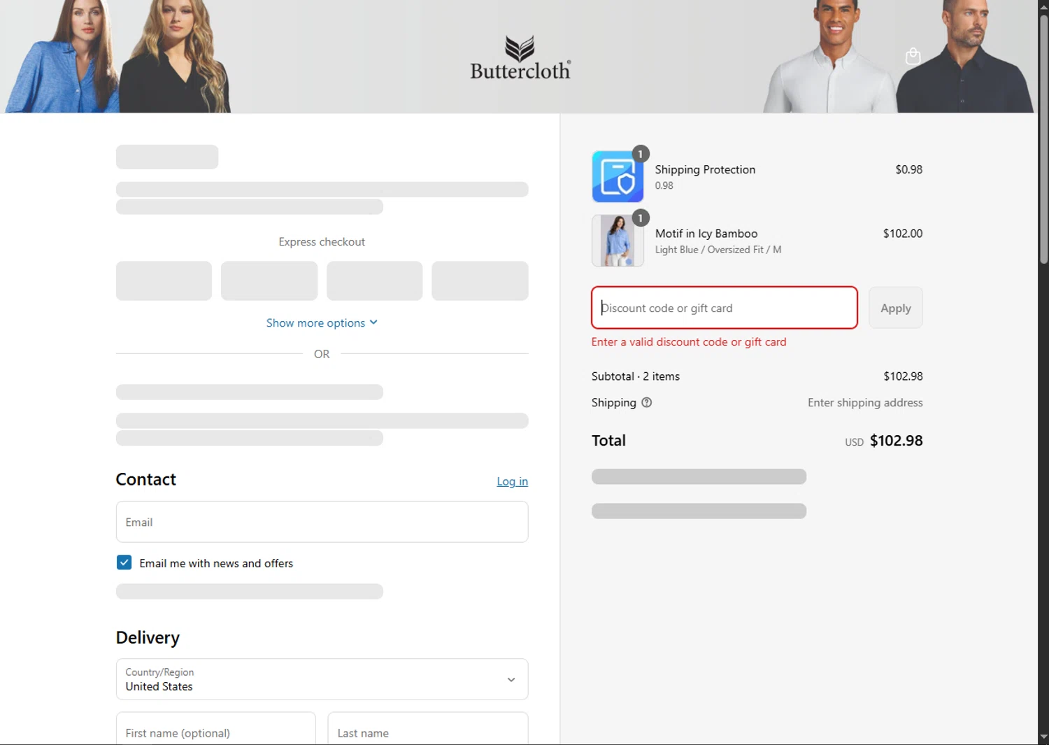 Butter Cloth discount code screenshot showing code ANNIVERSARY applied at Butter Cloth checkout page. Uploaded by SimplyCodes community member GoldPhoenix3793 on Aug 15, 2025