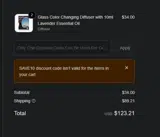 Butterfly Express Quality Essential Oils coupon verification screenshot