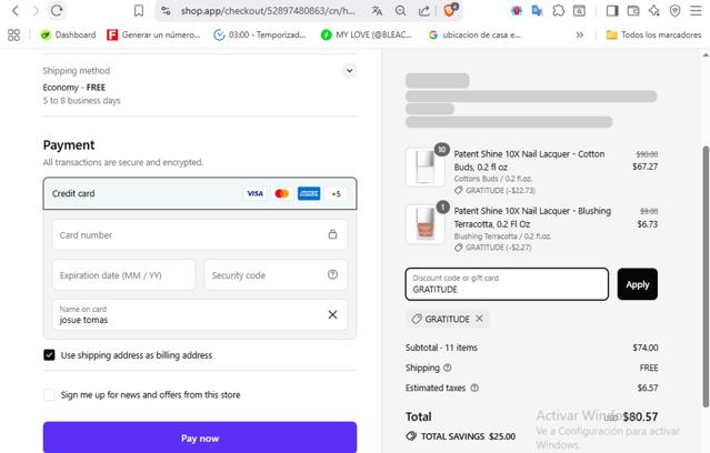 Butter London checkout page showing Butter London promo code box | Screenshot taken by SimplyCodes community member on Sep 14, 2025