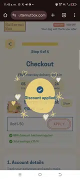Rod1-50 coupon verification screenshot