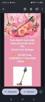 LOVEHER12 coupon verification screenshot