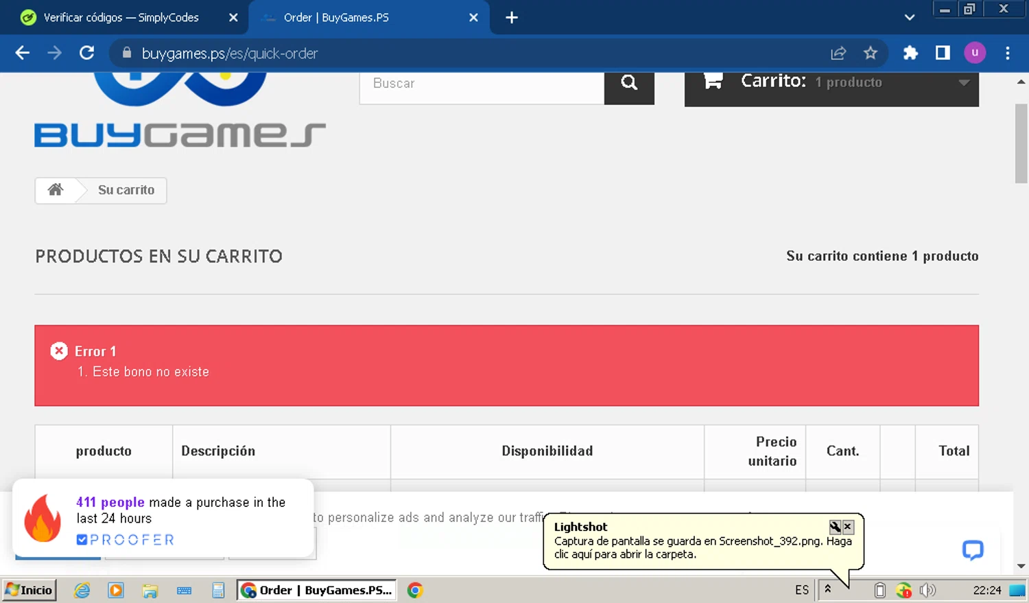 BuyGames discount code screenshot showing code LIFETIMEGUARANTEE applied at BuyGames checkout page. Uploaded by SimplyCodes community member ScanExpert7367 on May 17, 2025