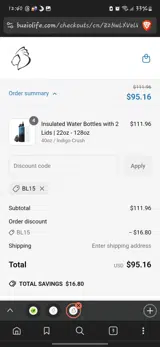 BL15 coupon verification screenshot