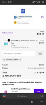BuzzPatch coupon verification screenshot