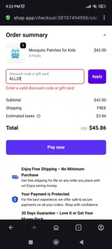 BuzzPatch coupon verification screenshot