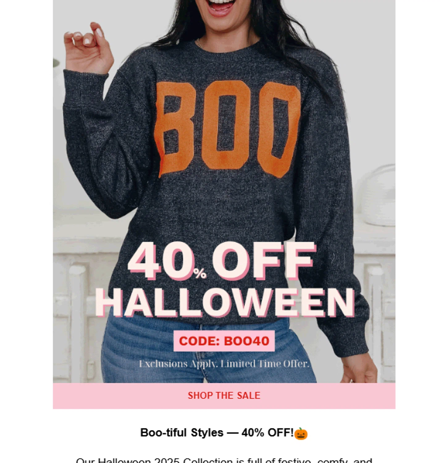 By Alexa Rae Boutique promo code screenshot showing code BOO40 applied at By Alexa Rae Boutique checkout page. Uploaded by SimplyCodes community member Aressss on Oct 14, 2025