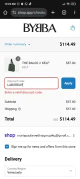 LABORDAY coupon verification screenshot