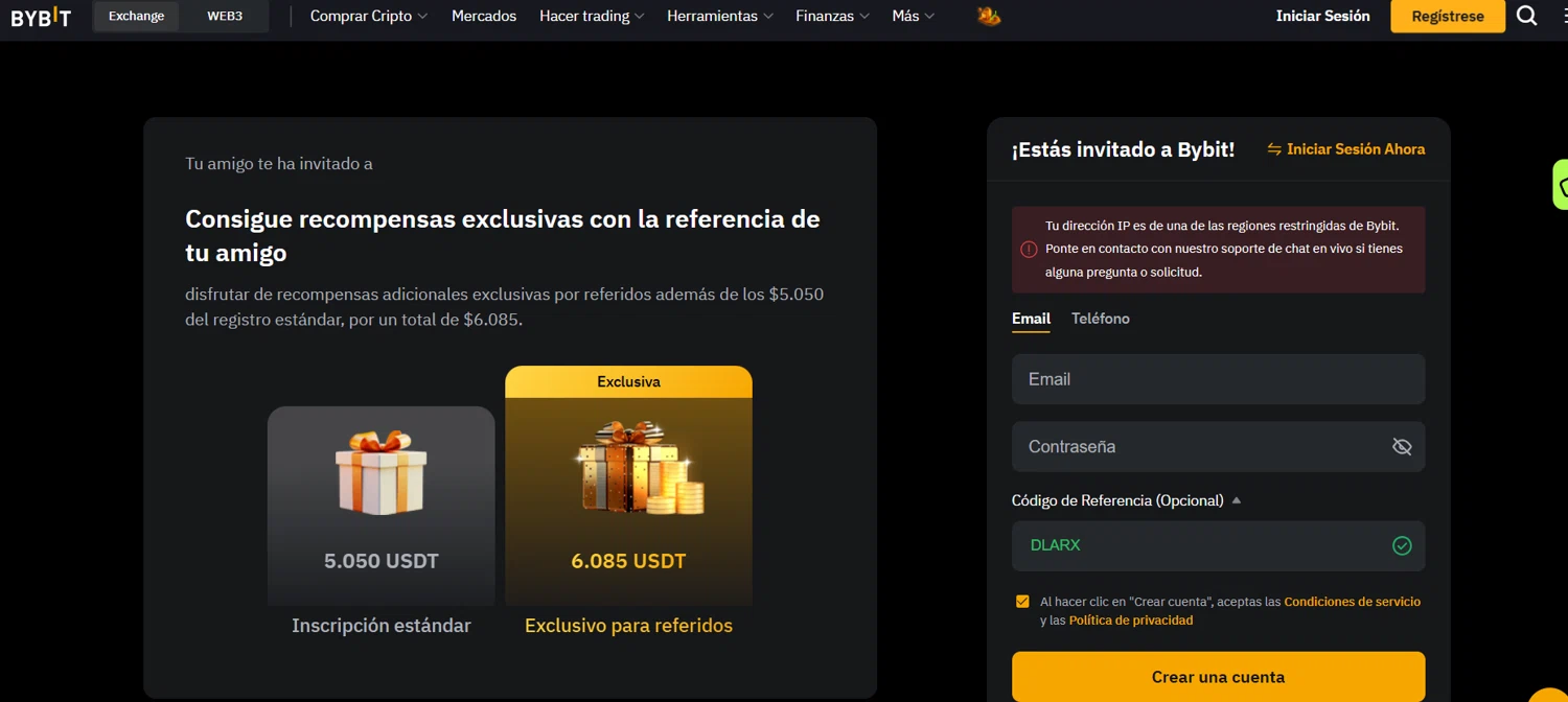 Bybit promo code screenshot showing code DLARX applied at Bybit checkout page. Uploaded by SimplyCodes community member jade5416625024720 on Jun 30, 2025