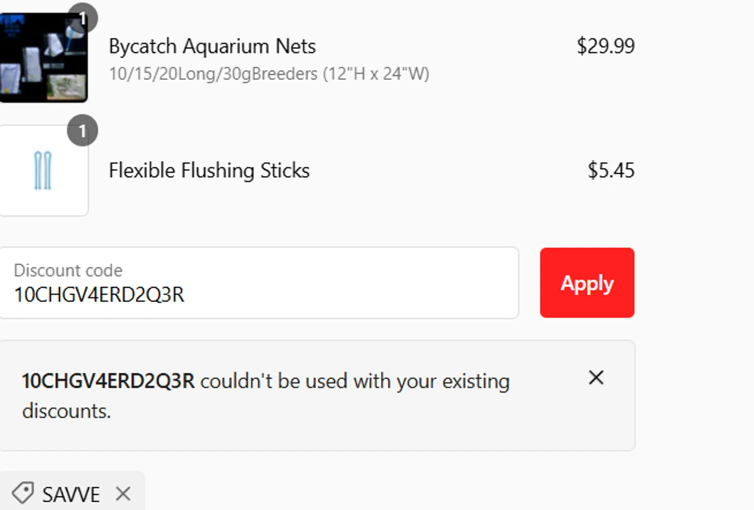 where to use Bycatch Aquarium Nets promo code box