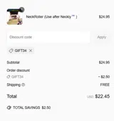 GIFT34 coupon verification screenshot