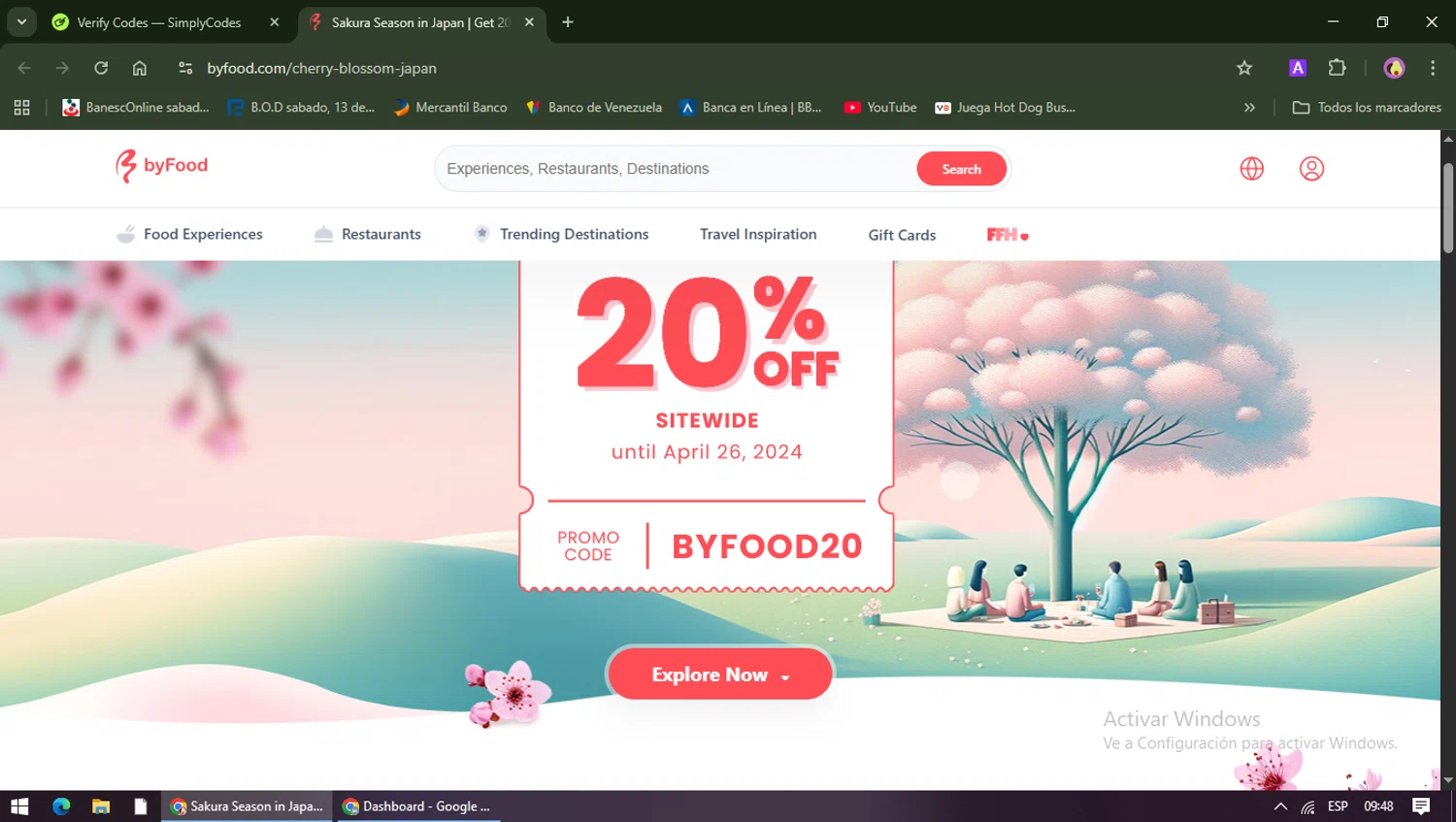 ByFood checkout page showing ByFood promo code box | Screenshot taken by SimplyCodes community member on Jan 9, 2026