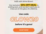GLOW20 coupon verification screenshot
