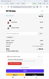 Nala15 coupon verification screenshot