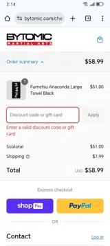 bh15 coupon verification screenshot